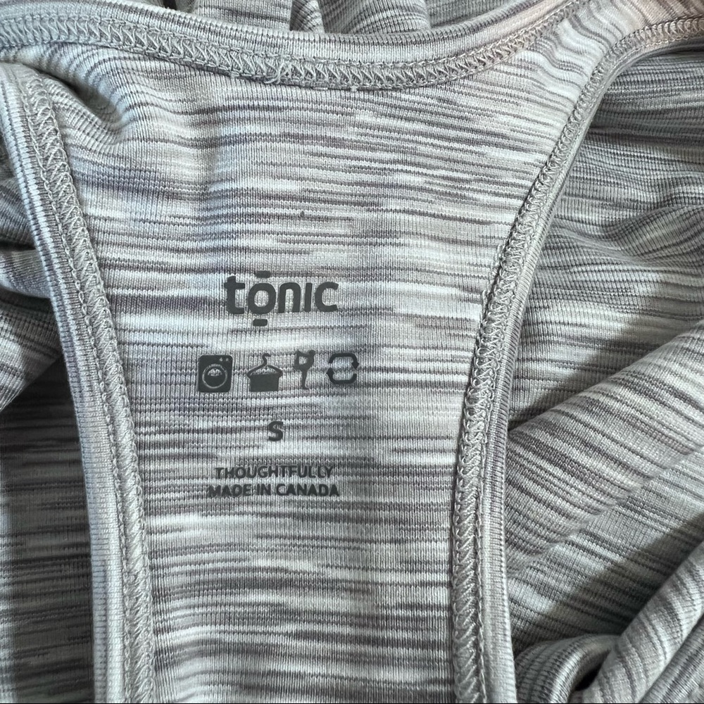 Tonic Sleeveless Razor Back Athletic Green & Grey Tennis Gulf Tennis Dress - Picture 8 of 8